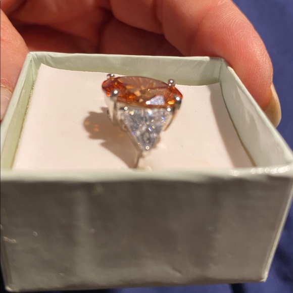 Ross-Simons Orange and Silver Ring - Picture 6 of 6